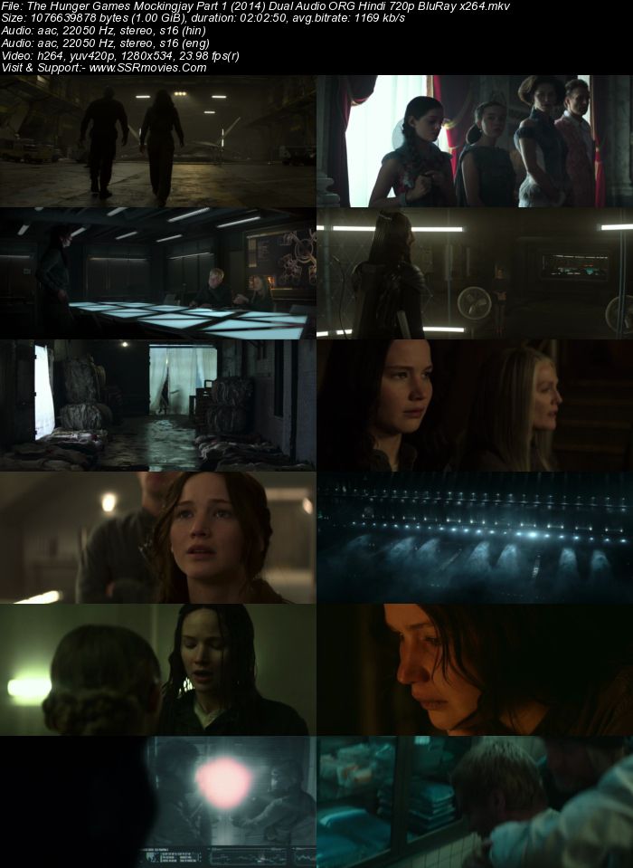 Hunger Games Mockingjay Part 1 (2014) Dual Audio Hindi 480p BluRay 400MB Movie Download