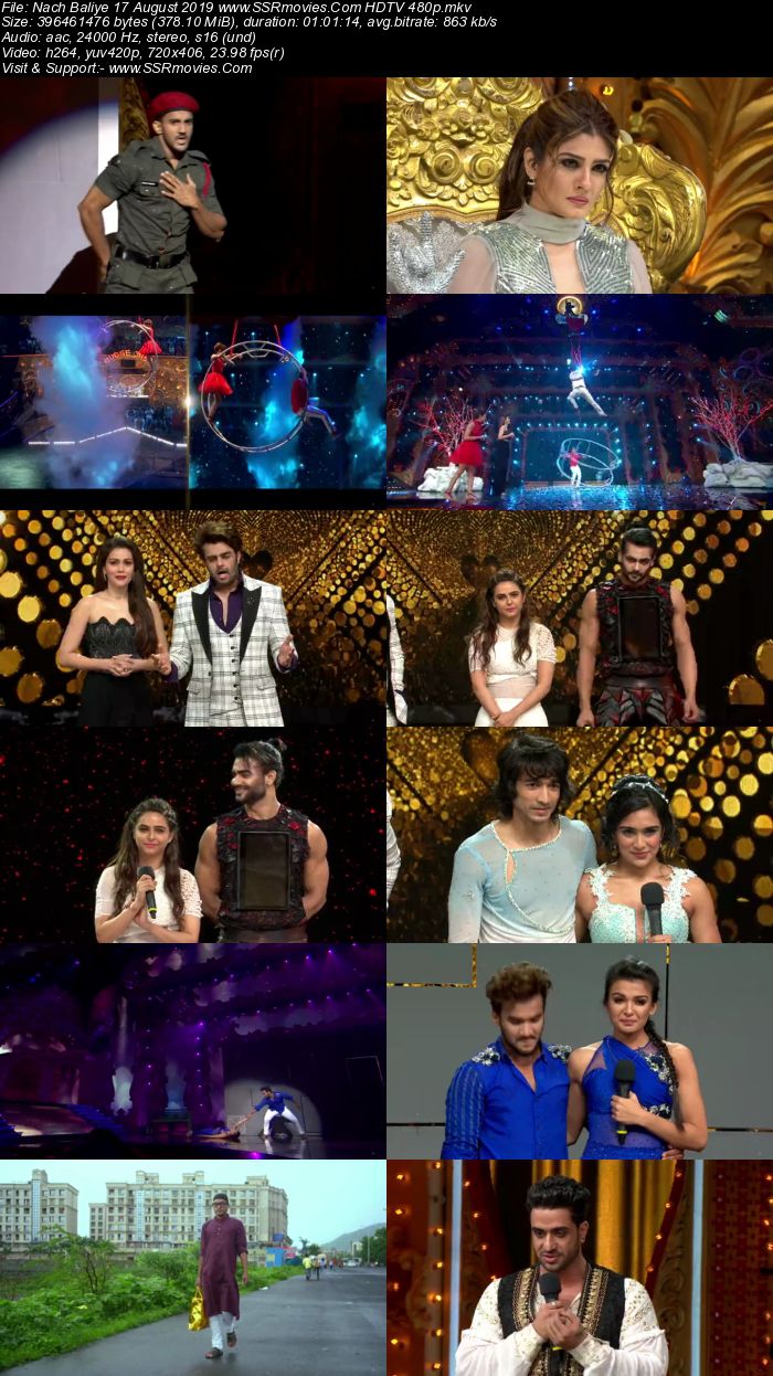 Nach Baliye 17 August 2019 HDTV 480p Full Show Download