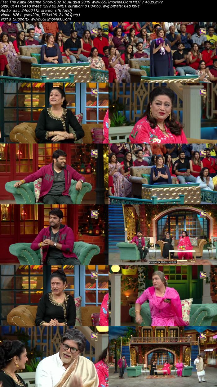 The Kapil Sharma Show S02 18 August 2019 Full Show Download HDTV HDRip 480p