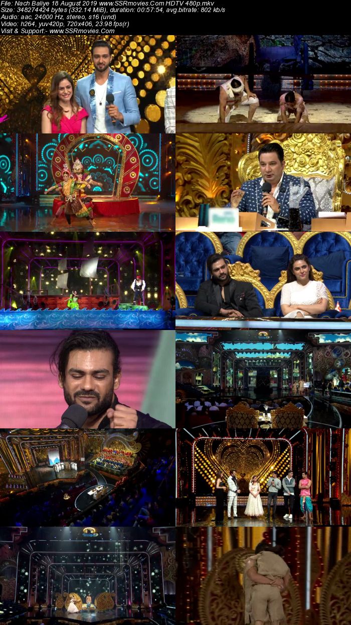 Nach Baliye 18 August 2019 HDTV 480p Full Show Download