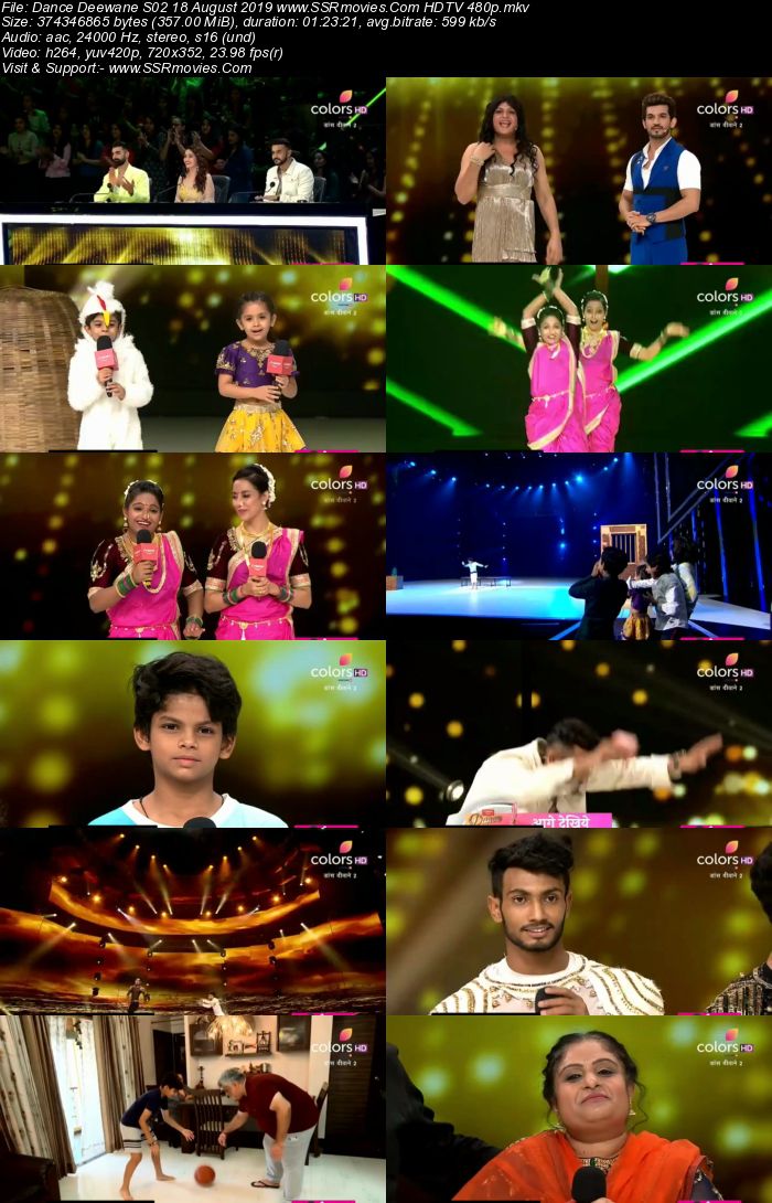 Dance Deewane S02 18 August 2019 HDTV 480p Full Show Download