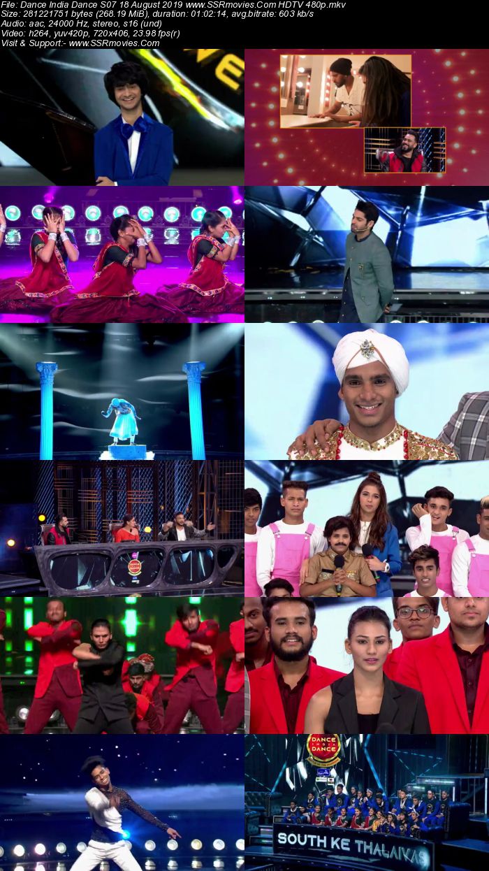 Dance India Dance S07 18 August 2019 HDTV 480p Full Show Download