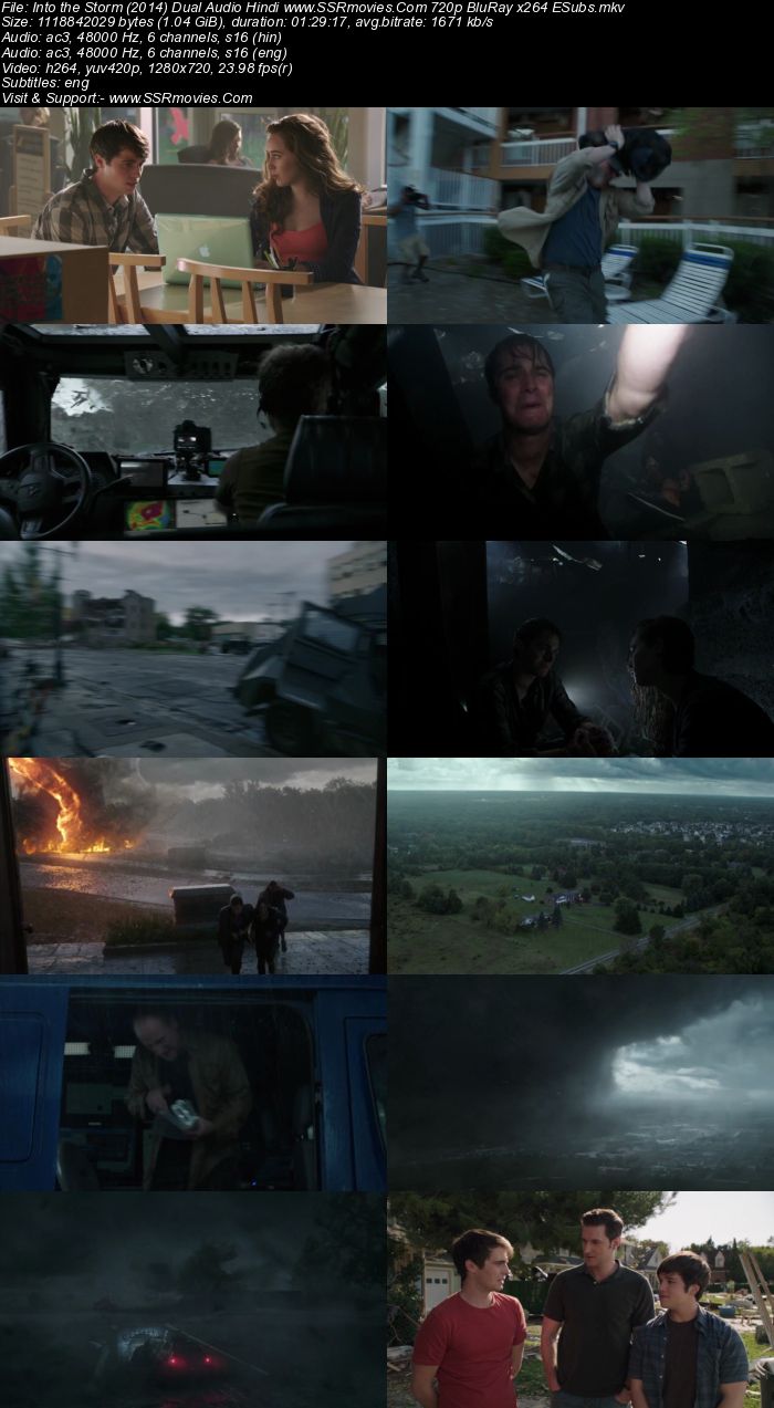 Into the Storm (2014) Dual Audio Hindi 720p BluRay 1GB ESubs Movie Download