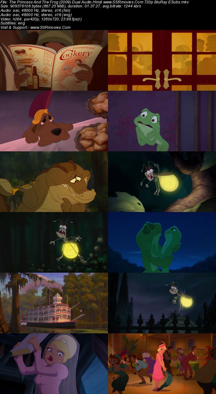 The Princess And The Frog (2009) Dual Audio Hindi 480p BluRay 300MB Movie Download