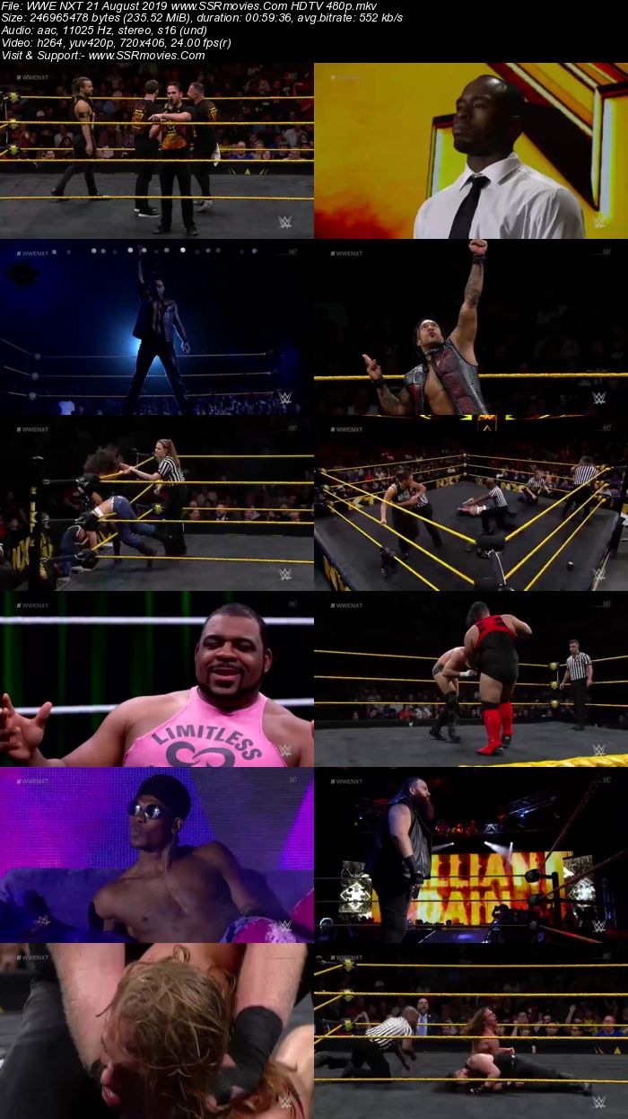 WWE NXT 21 August 2019 HDTV 480p Full Show Download