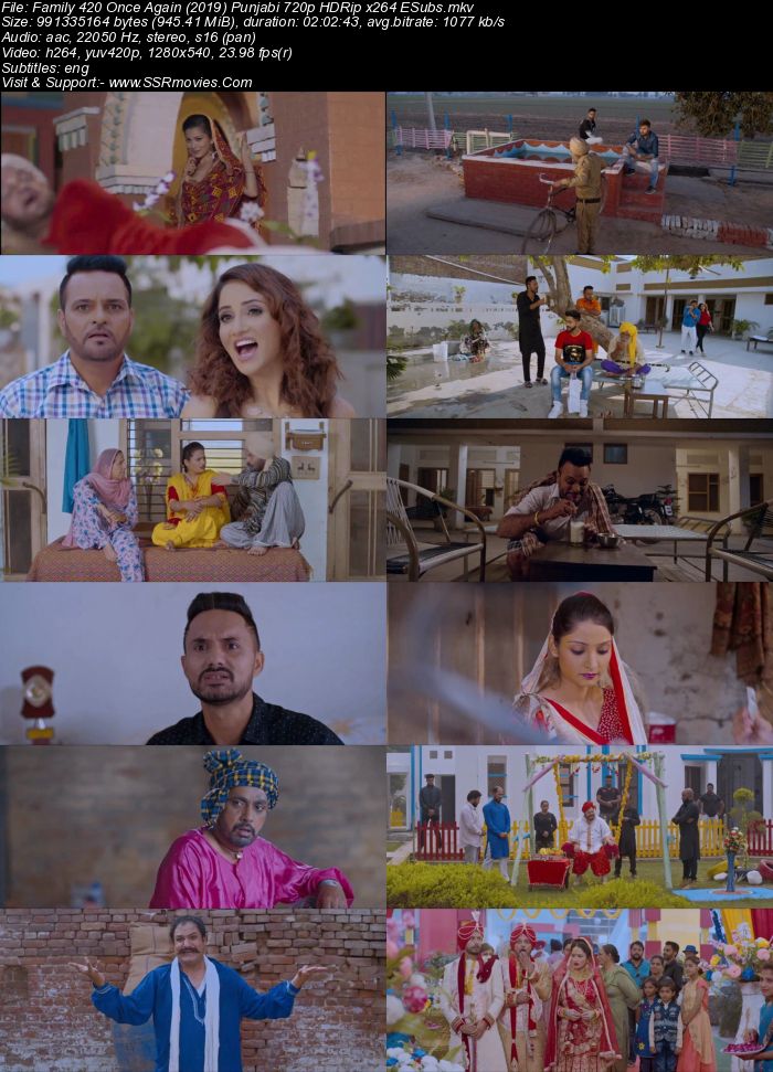 Family 420 Once Again (2019) Punjabi 720p HDRip x264 900MB Movie Download