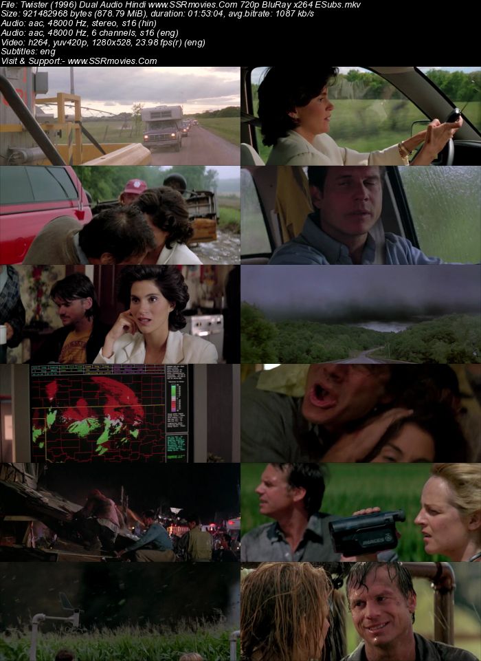 Twister (1996) Dual Audio Hindi 480p BluRay x264 350MB ESubs Movie Download