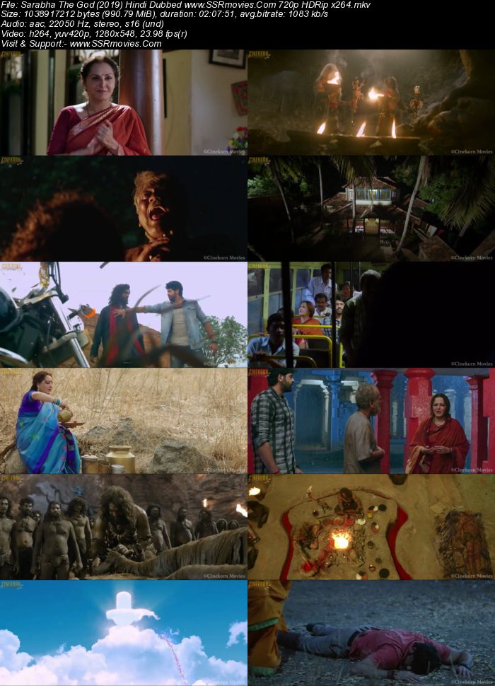 Sarabha The God (2019) Hindi Dubbed 720p HDRip x264 1GB Movie Download