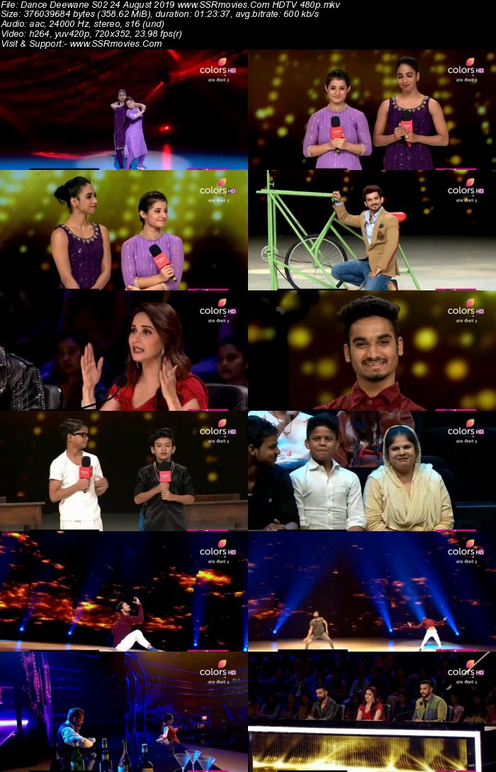 Dance Deewane S02 24 August 2019 HDTV 480p Full Show Download