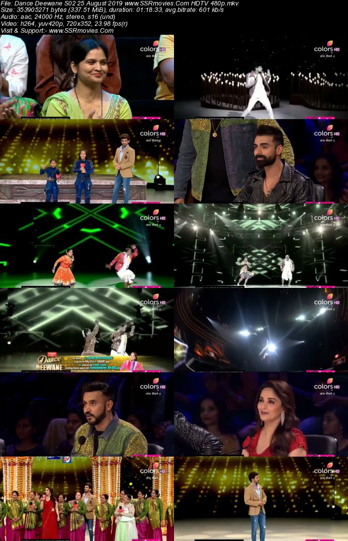 Dance Deewane S02 25 August 2019 HDTV 480p Full Show Download