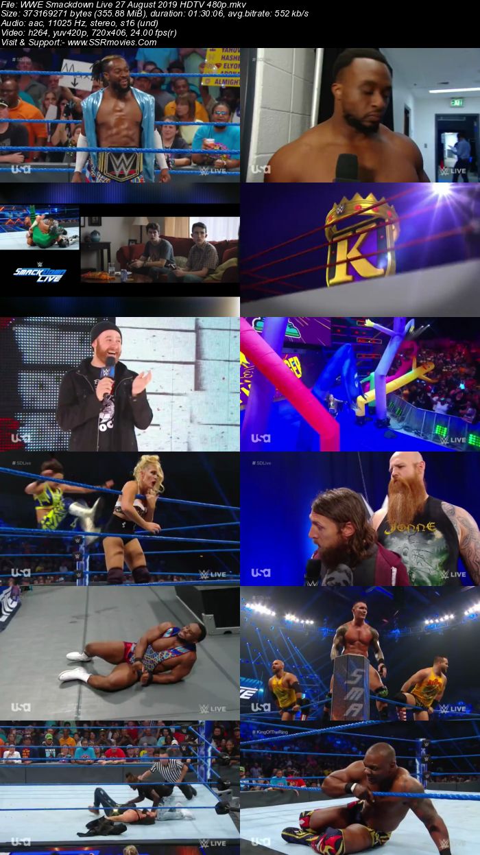 WWE Smackdown Live 27 August 2019 Full Show Download 480p 720p HDTV WEBRip