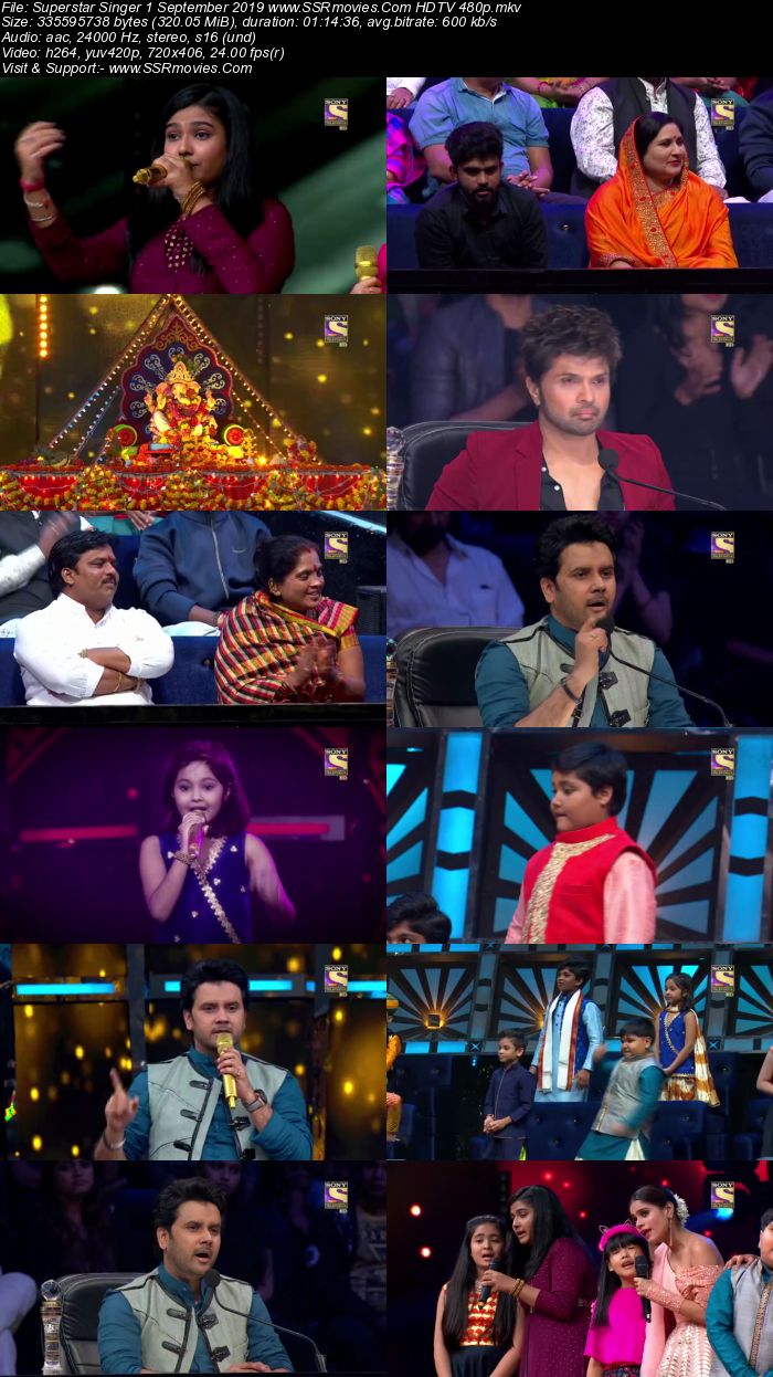 Superstar Singer 1 September 2019 HDTV 480p Full Show Download