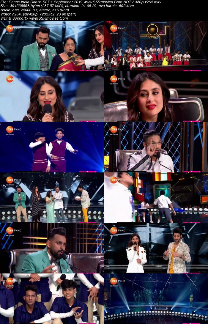 Dance India Dance S07 1 September 2019 HDTV 480p x264 300MB Download