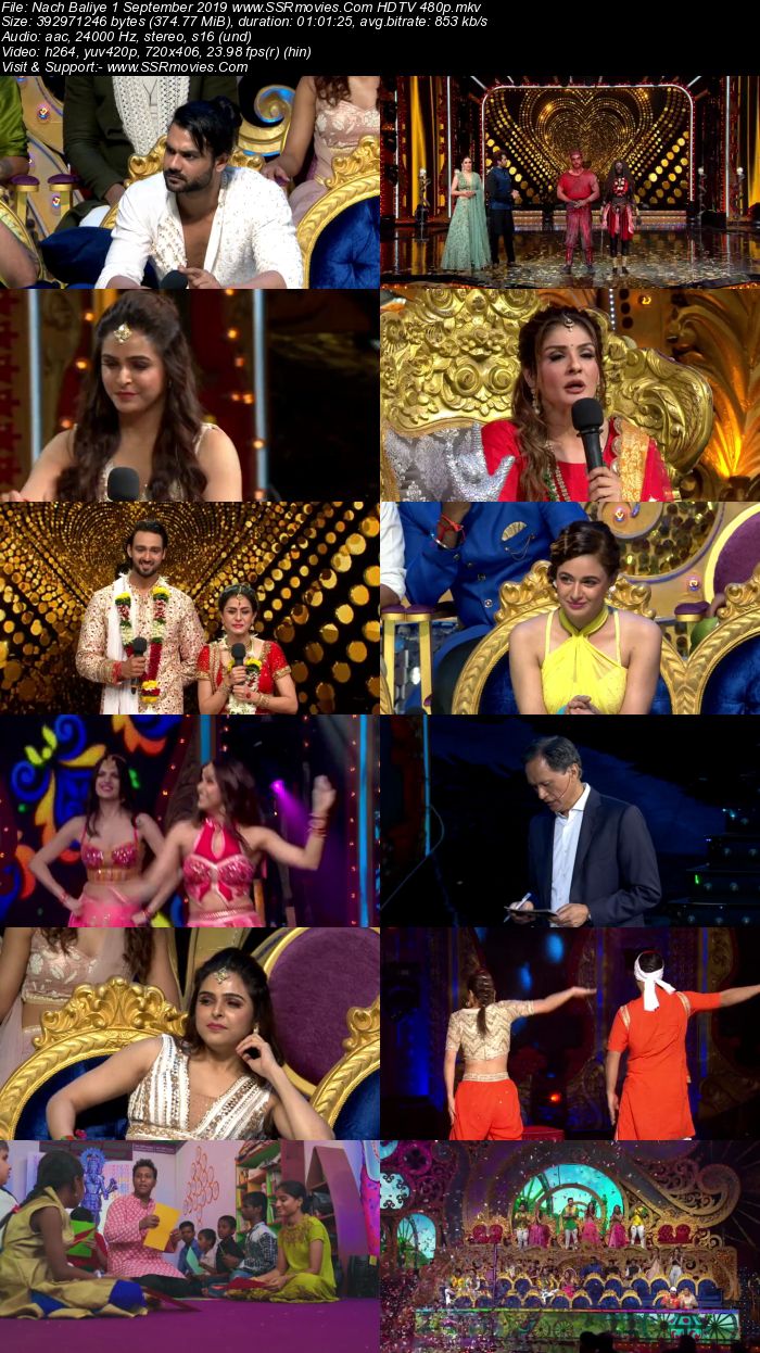 Nach Baliye 1 September 2019 HDTV 480p Full Show Download