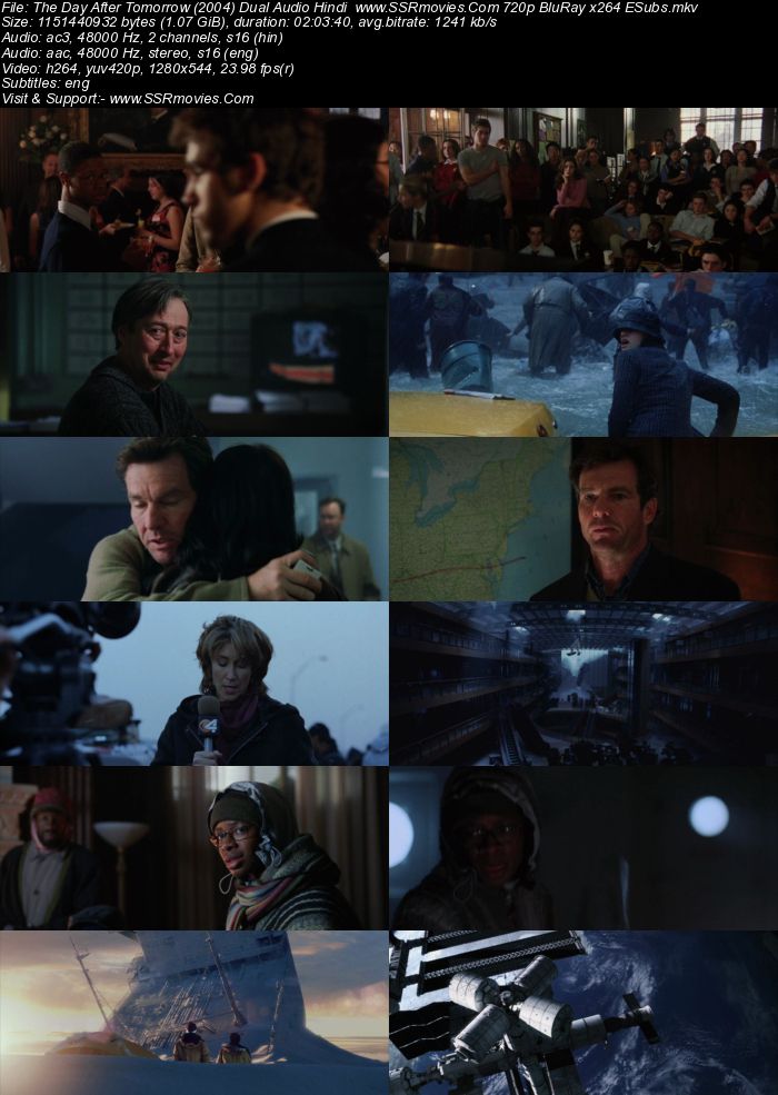 The Day After Tomorrow (2004) Dual Audio Hindi 480p BluRay 400MB Movie Download