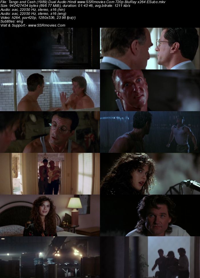 Tango and Cash (1989) Dual Audio Hindi 480p BluRay 300MB ESubs Movie Download