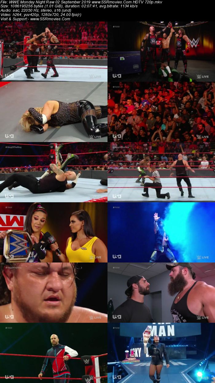 WWE Monday Night Raw 2 September 2019 Full Show Download HDTV WEBRip 480p 720p