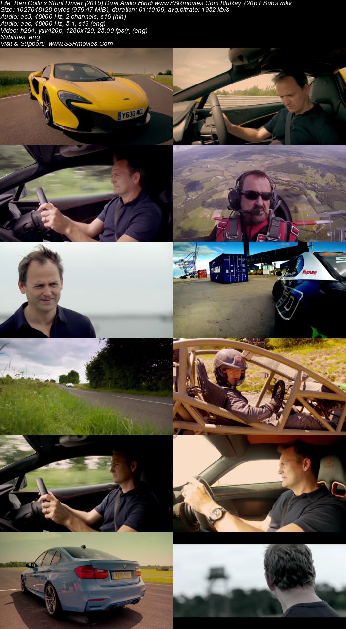 Ben Collins Stunt Driver (2015) Dual Audio Hindi 480p BluRay 250MB Movie Download