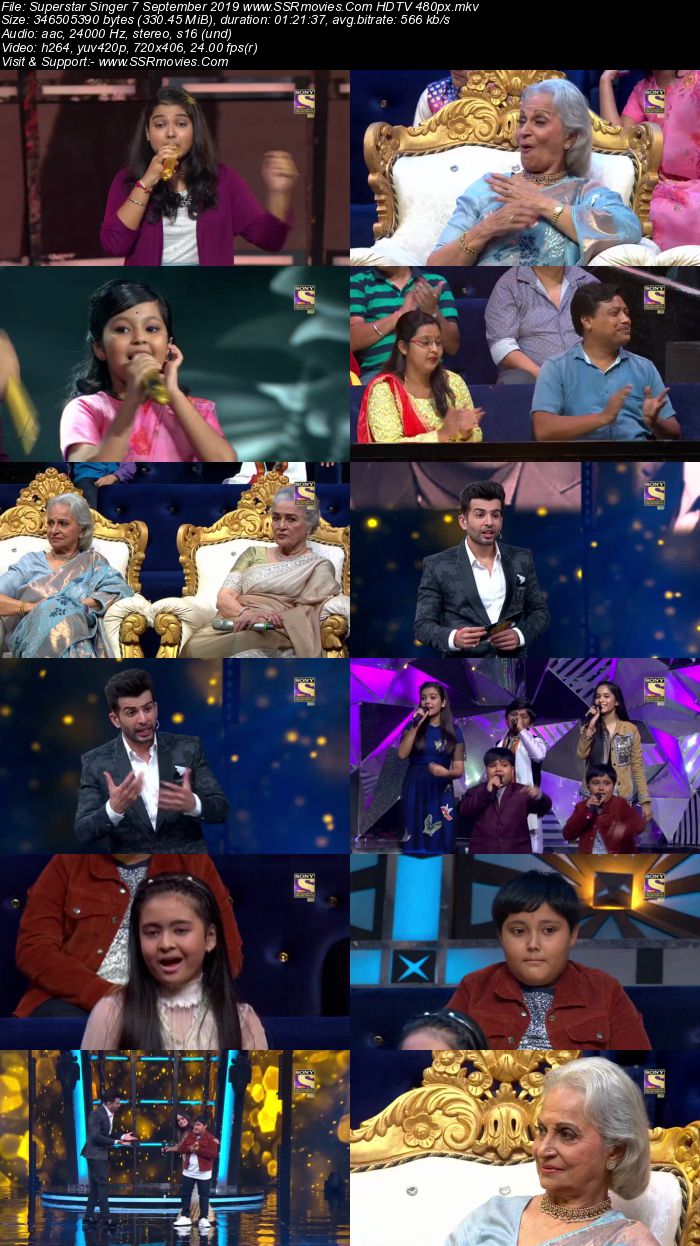 Superstar Singer 7 September 2019 HDTV 480p Full Show Download