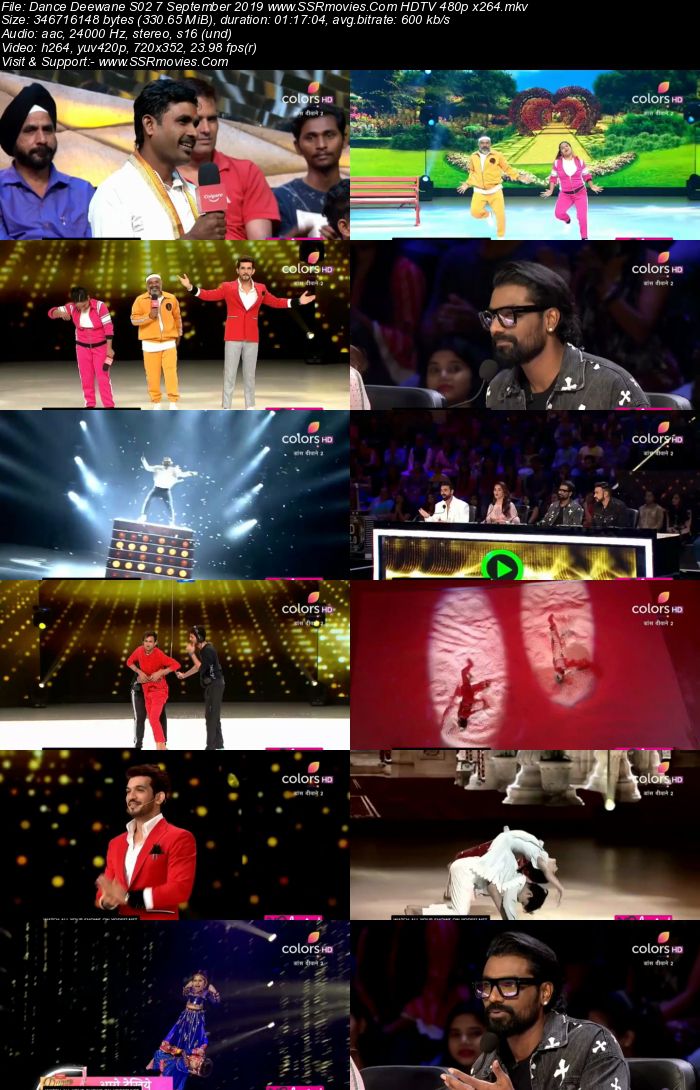 Dance Deewane S02 7 September 2019 HDTV 480p x264 300MB Download