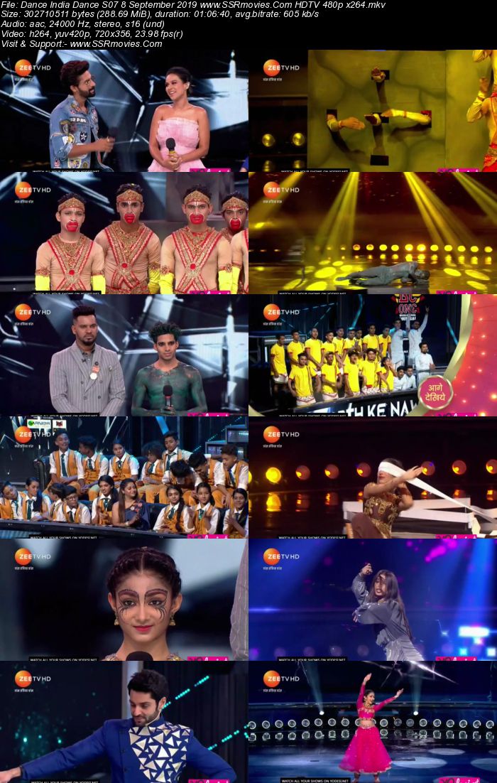 Dance India Dance S07 8 September 2019 HDTV 480p x264 300MB Download