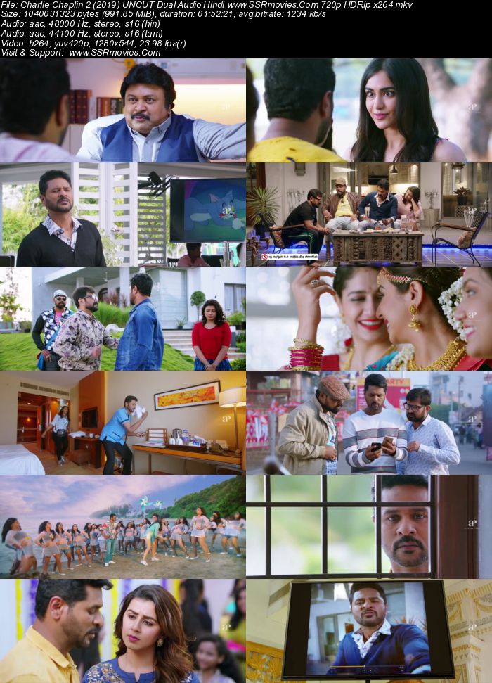 Charlie Chaplin 2 (2019) UNCUT Dual Audio Hindi 480p HDRip 450MB Movie Download