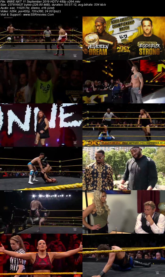 WWE NXT 11 September 2019 HDTV 480p Full Show Download