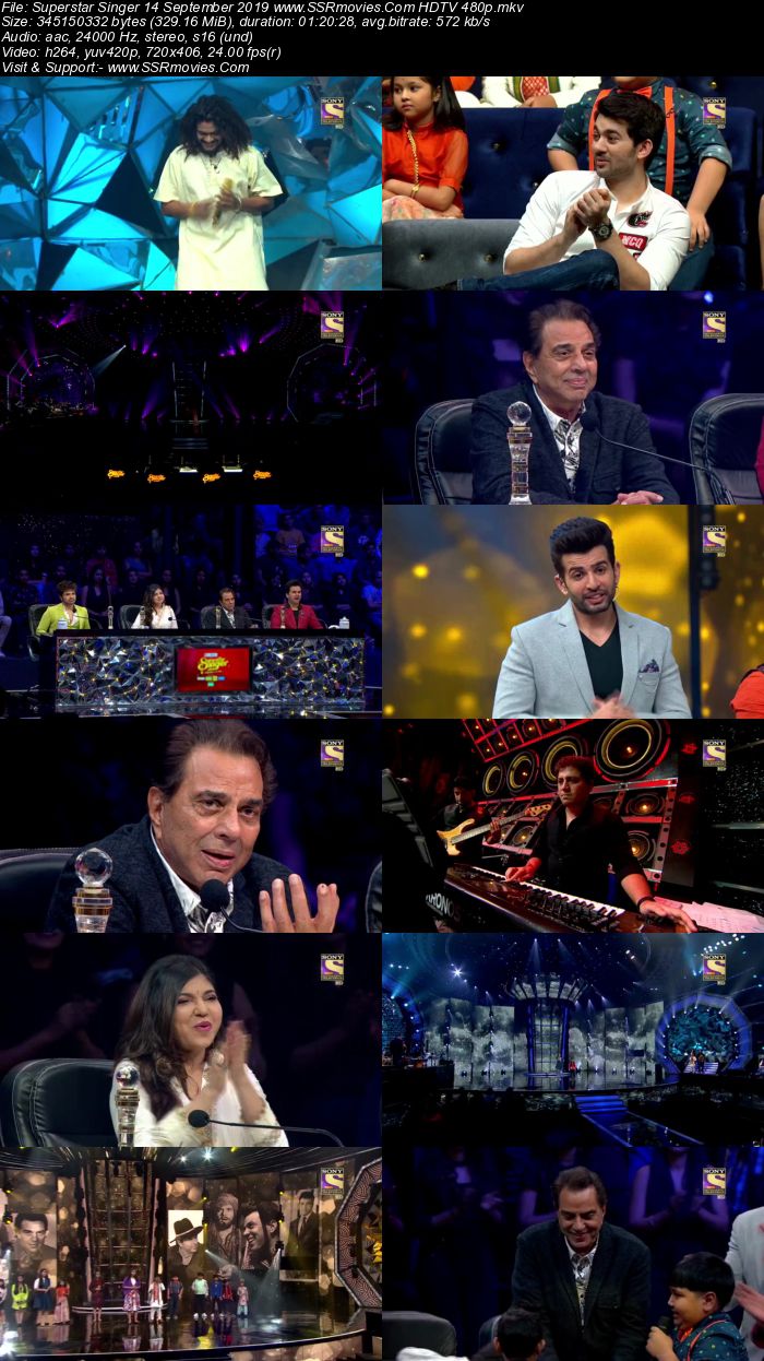 Superstar Singer 14 September 2019 HDTV 480p Full Show Download