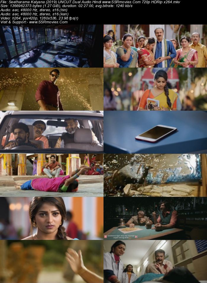 Seetharama Kalyana (2019) UNCUT Dual Audio Hindi 480p HDRip 450MB Movie Download