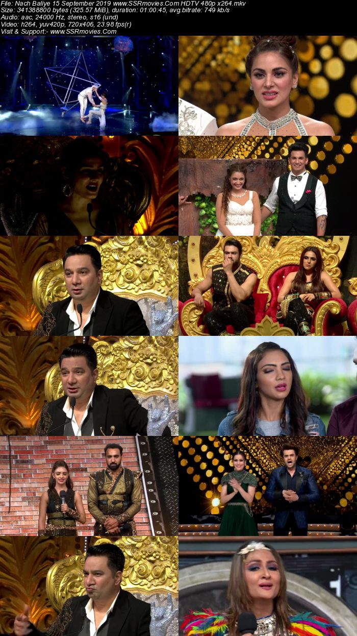 Nach Baliye 15 September 2019 HDTV 480p Full Show Download