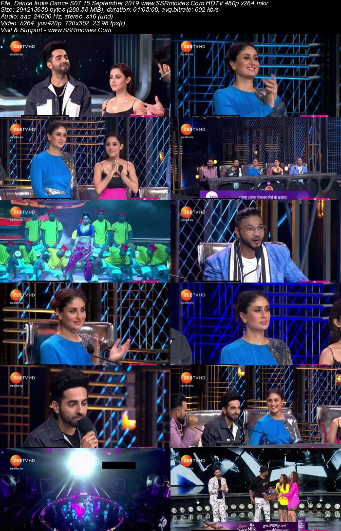 Dance India Dance S07 15 September 2019 HDTV 480p x264 250MB Download