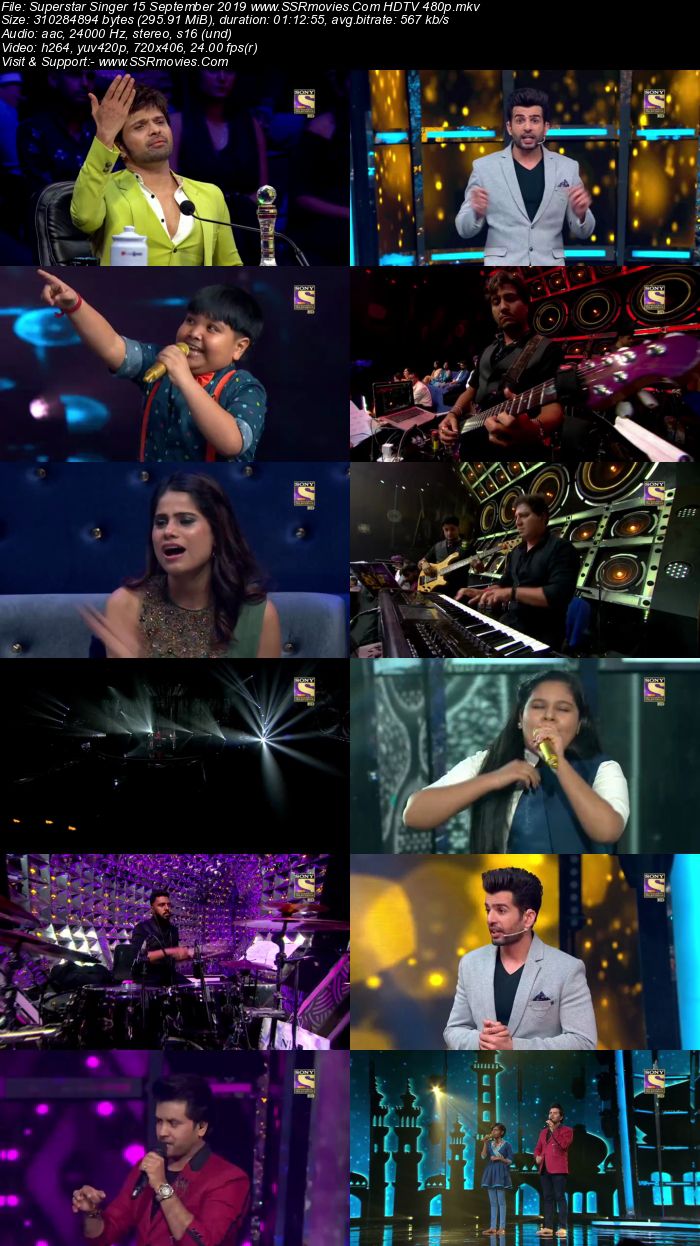 Superstar Singer 15 September 2019 HDTV 480p Full Show Download