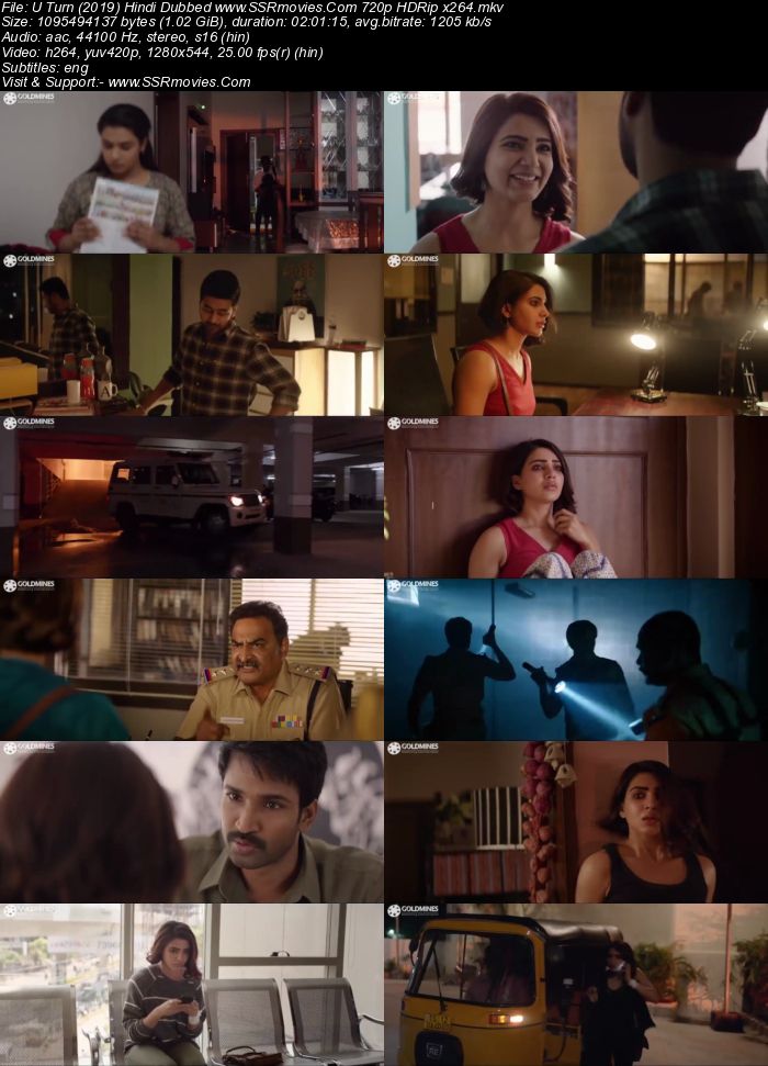 U Turn (2019) Hindi Dubbed 720p HDRip x264 1GB Movie Download