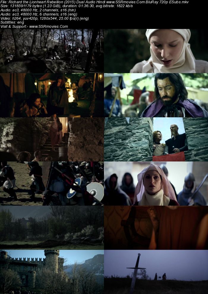 Richard the Lionheart Rebellion (2015) Dual Audio Hindi 720p BluRay Movie Download