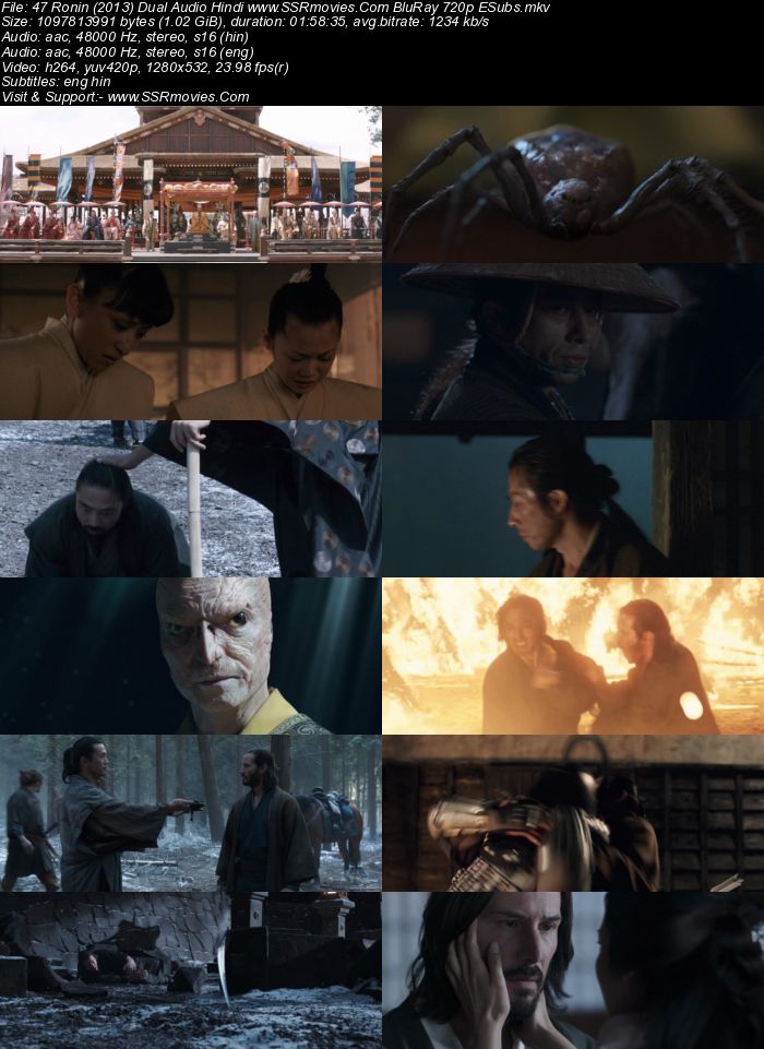 47 Ronin 2013 Dual Audio Hindi ORG 1080p 720p 480p BluRay x264 ESubs Full Movie Download