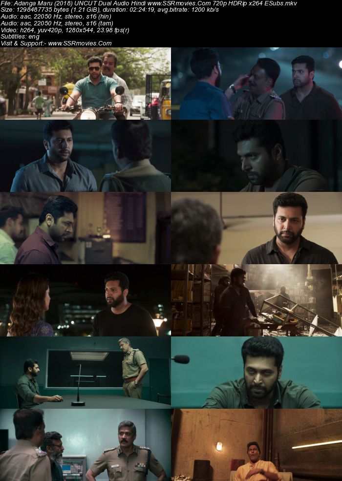 Adanga Maru (2018) UNCUT Dual Audio Hindi 720p HDRip x264 ESubs Movie Download