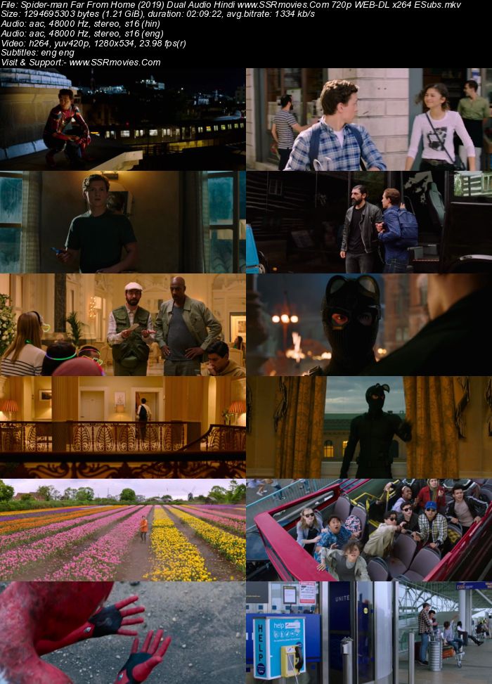 Spider-Man Far From Home (2019) Dual Audio Hindi 720p WEB-DL ESubs Movie Download