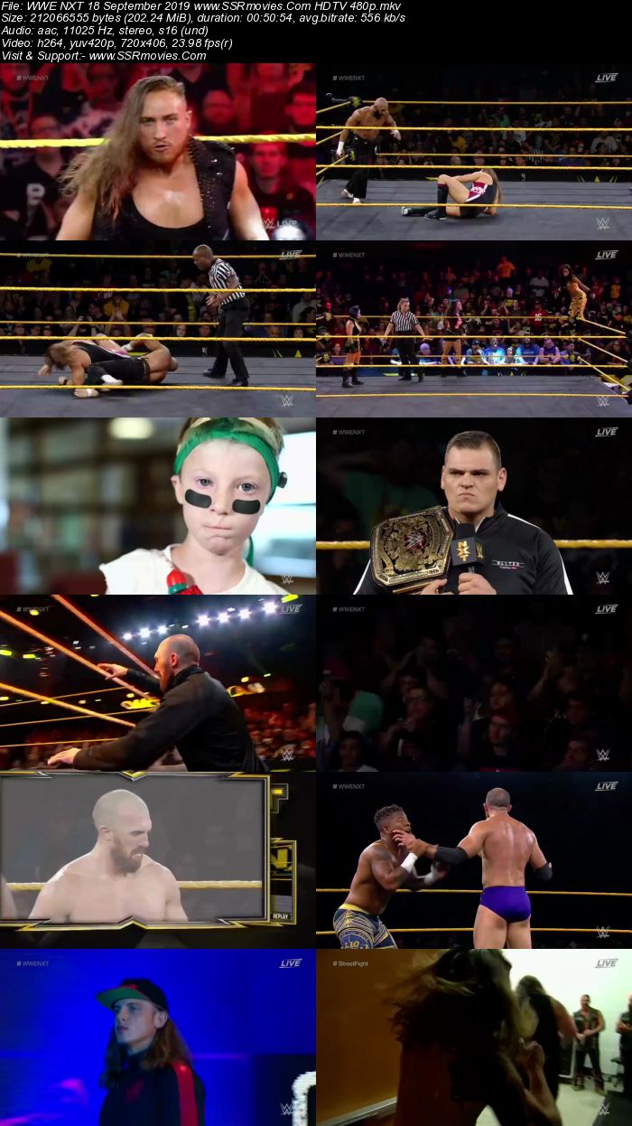 WWE NXT 18 September 2019 HDTV 480p Full Show Download