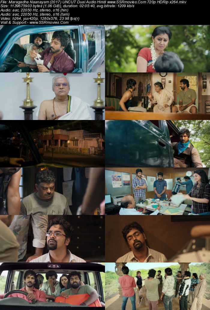 Maragadha Naanayam (2017) UNCUT Dual Audio Hindi 720p HDRip x264 Movie Download