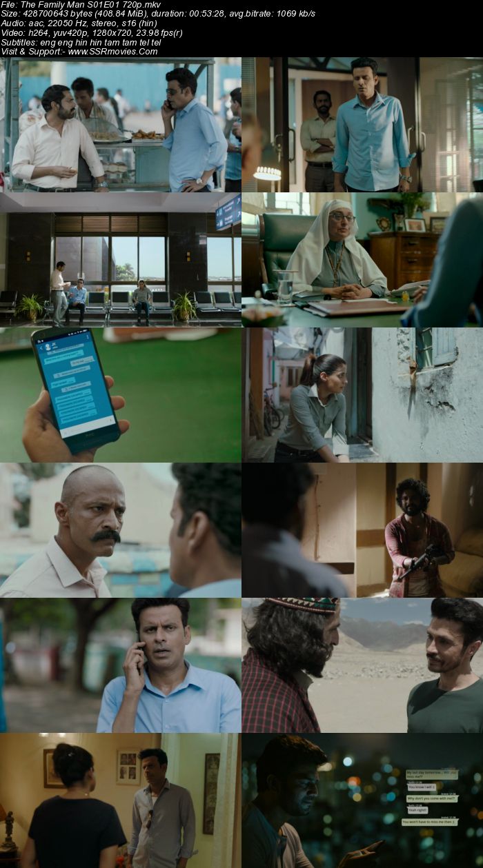 The Family Man 2019 S01 Hindi Complete 720p 480p WEB-DL 3.2GB Download