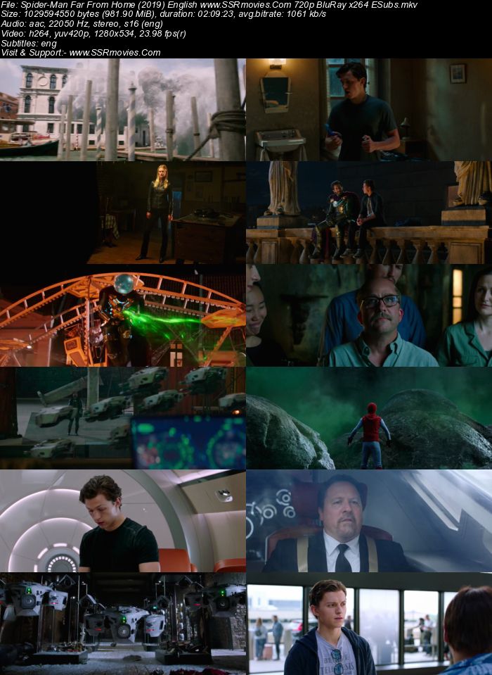 Spider-Man Far From Home (2019) English 480p BluRay 400MB ESubs Movie Download