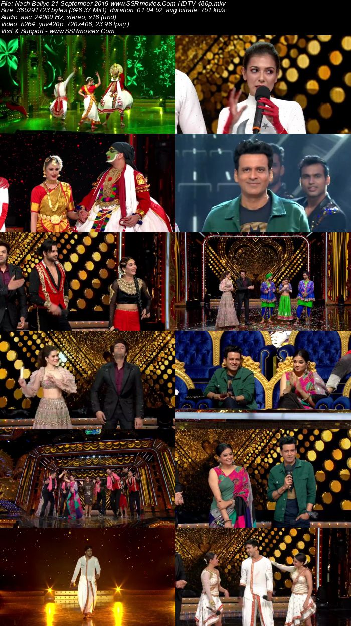 Nach Baliye 21 September 2019 HDTV 480p Full Show Download