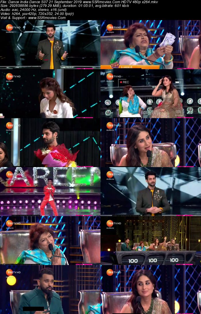 Dance India Dance S01 21 September 2019 HDTV 480p x264 250MB Download