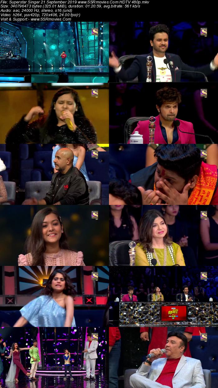 Superstar Singer 21 September 2019 HDTV 480p Full Show Download