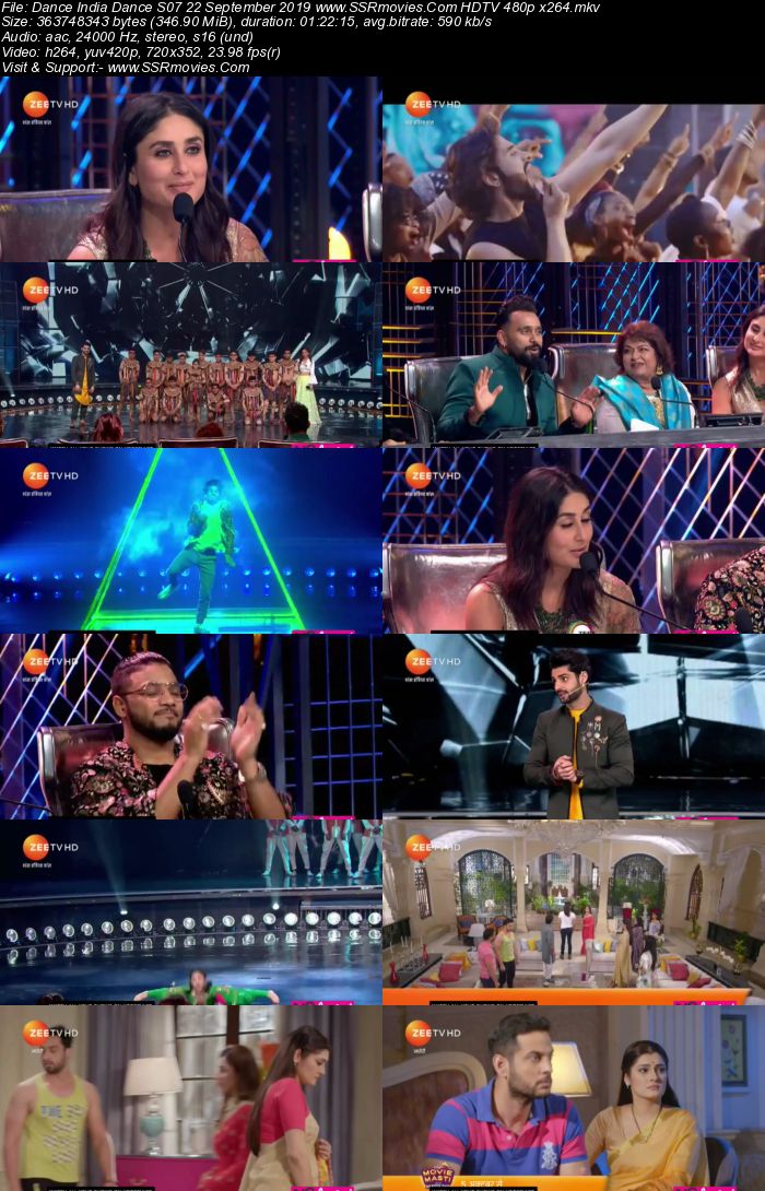 Dance India Dance S07 22 September 2019 HDTV 480p x264 250MB Download