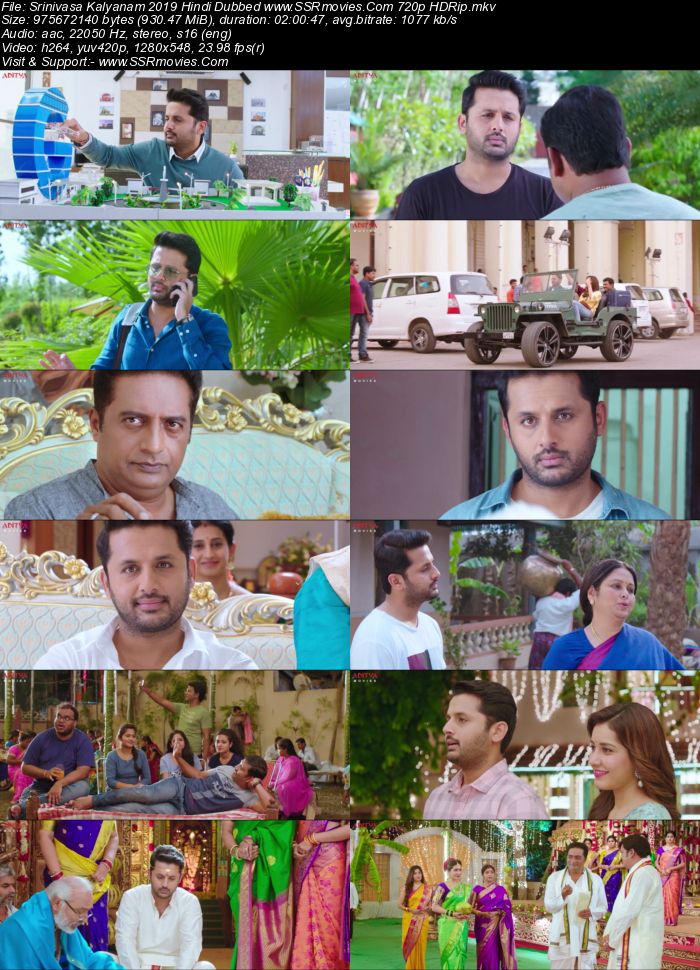 Srinivasa Kalyanam (2019) Hindi Dubbed 720p HDRip x264 900MB Movie Download