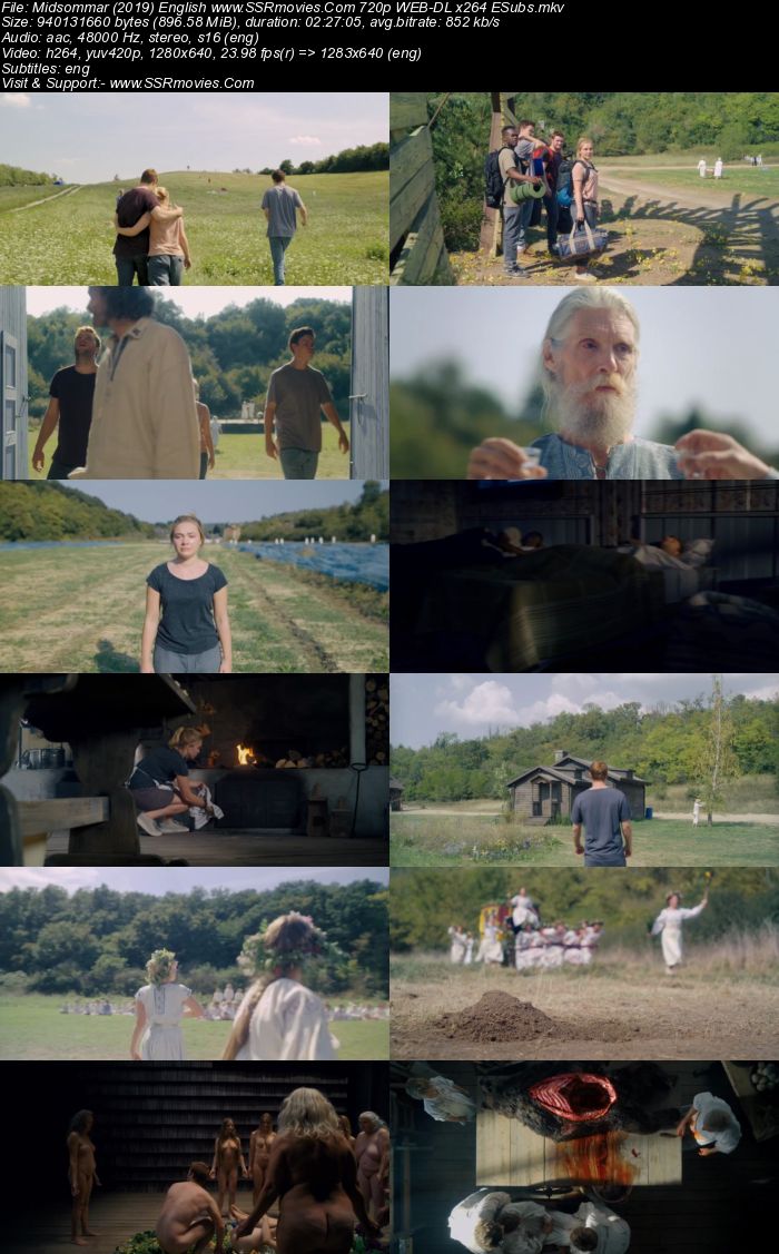 Midsommar (2019) English 720p WEB-DL x264 900MB ESubs Movie Download