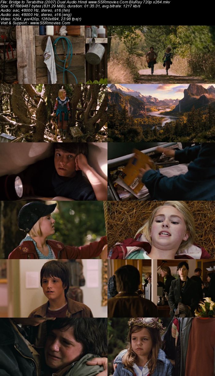 Bridge to Terabithia (2007) Dual Audio Hindi 480p BluRay x264 300MB Movie Download