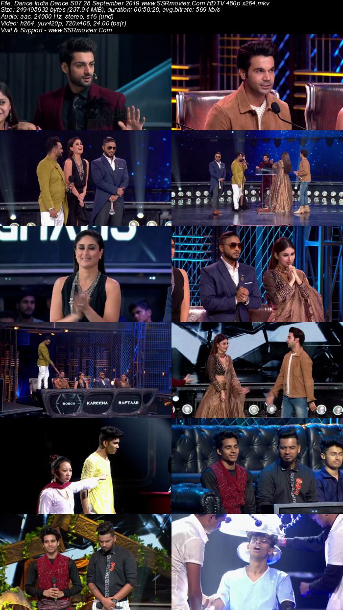 Dance India Dance S07 28 September 2019 HDTV 480p x264 250MB Download