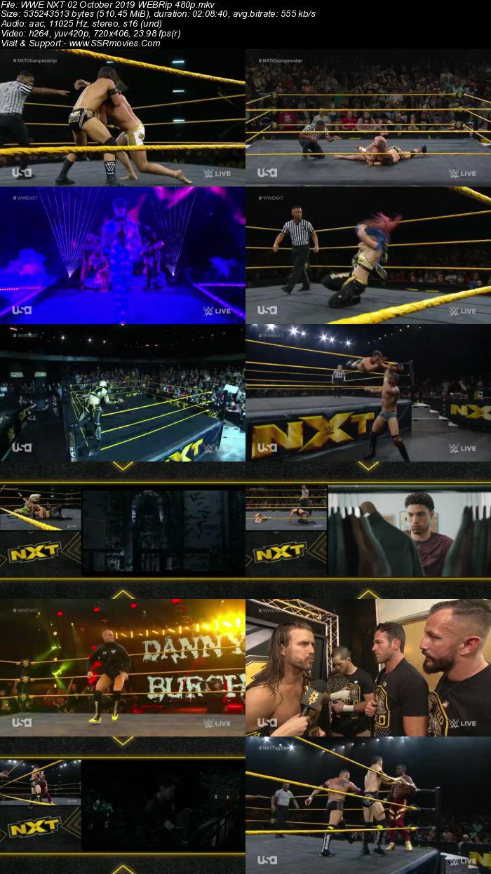 WWE NXT 2 October 2019 HDTV 480p Full Show Download